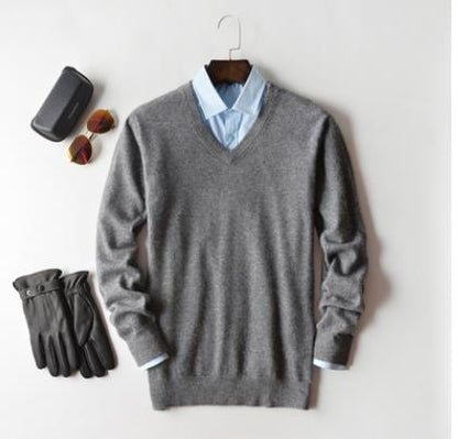 Maglione da Uomo in Cashmere, Caldo, Lavorato a Maglia-Modaso