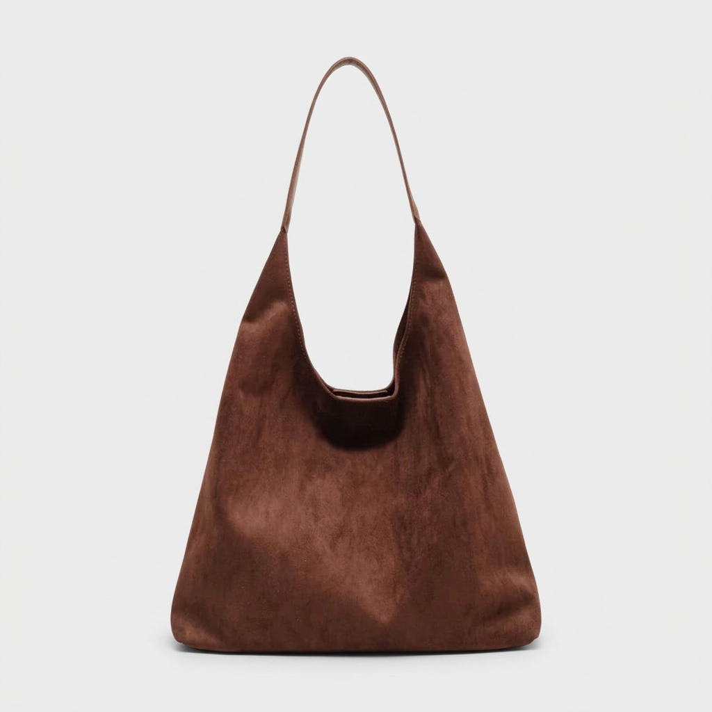 Borsa in Camoscio Donna, Hobo Grande a Spalla-Modaso