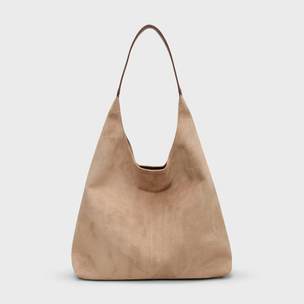 Borsa in Camoscio Donna, Hobo Grande a Spalla-Modaso