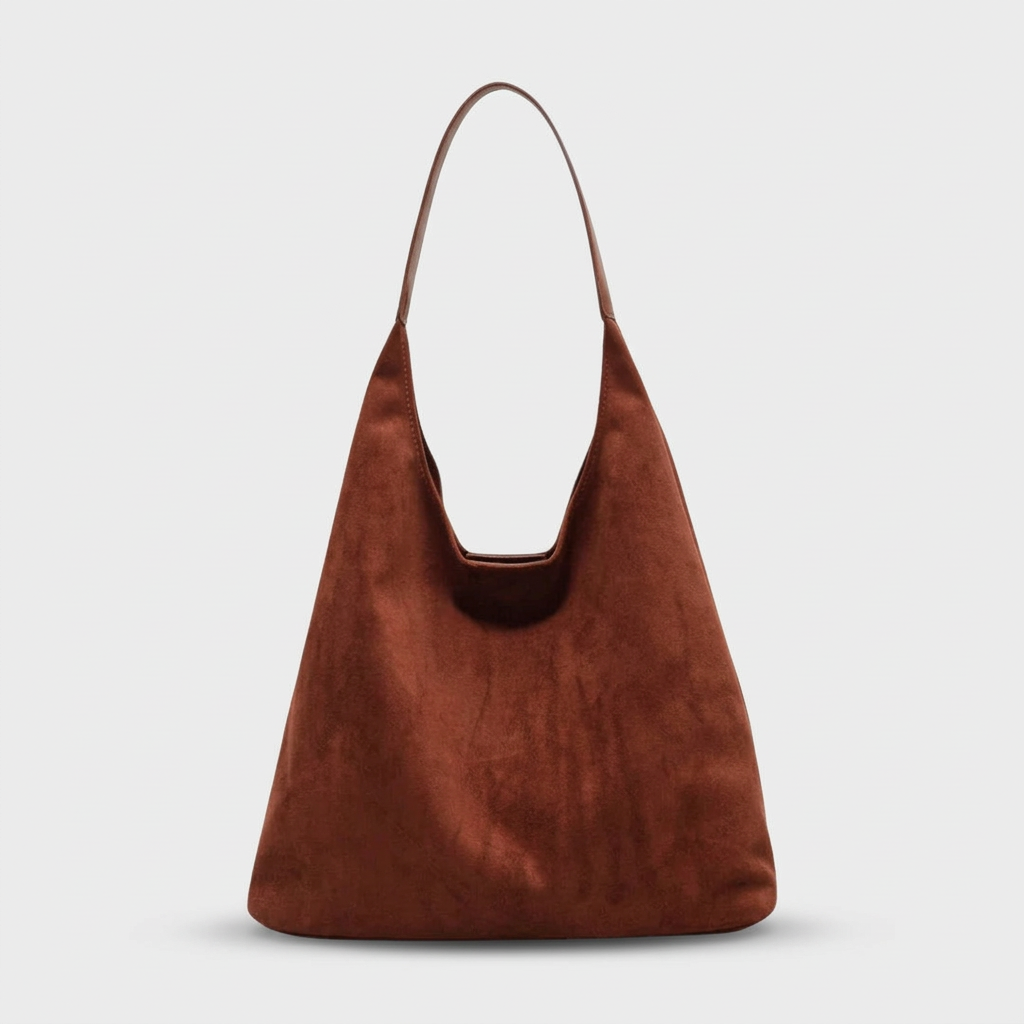 Borsa in Camoscio Donna, Hobo Grande a Spalla-Modaso