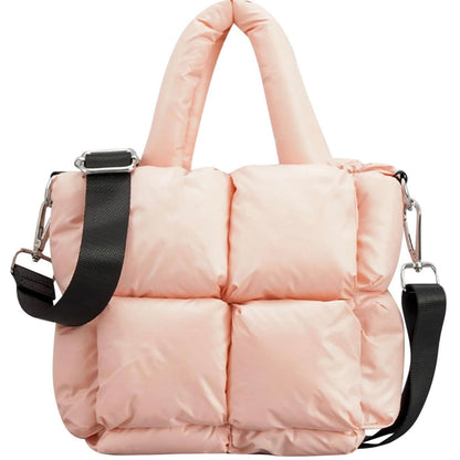 Mini Borsa Tote Puffer Trapuntata da Donna-Rosa-Modaso
