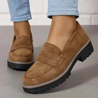 Mocassini Chunky, Comodi, Slip-On, con Plateau, da Donna-Modaso