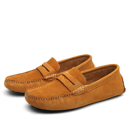 Moda Italiana da Uomo, Loafers Casual in Camoscio da Uomo-Modaso