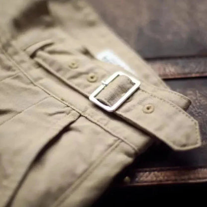 Pantaloni Gurkha, Plissettati, Loose Fit, Pantaloni Gurkha, Plissettati, Pantaloni Retro Loose Fit, Pantaloni da Uomo-Modaso