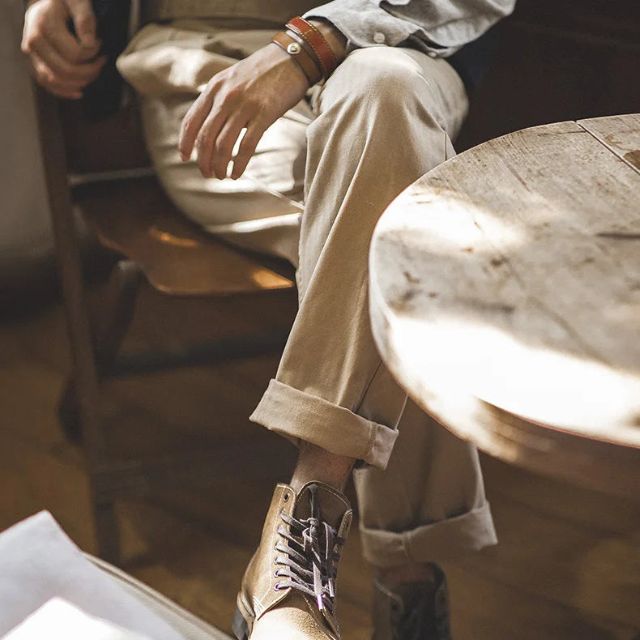 Pantaloni Gurkha, Plissettati, Loose Fit, Pantaloni Gurkha, Plissettati, Pantaloni Retro Loose Fit, Pantaloni da Uomo-Modaso