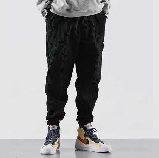 Pantaloni morbidi e alla moda-Nero-S-Modasso