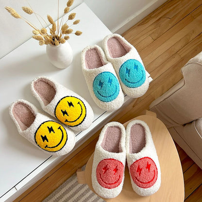 Pantofole Smiley, Pantofole da Casa con Faccina Sorridente-Modaso