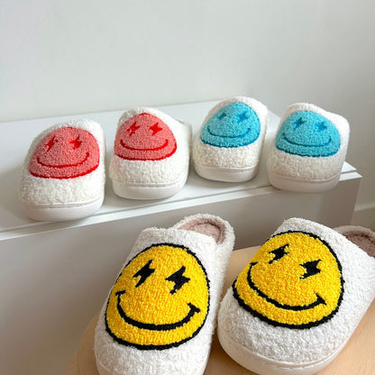 Pantofole Smiley, Pantofole da Casa con Faccina Sorridente-Modaso