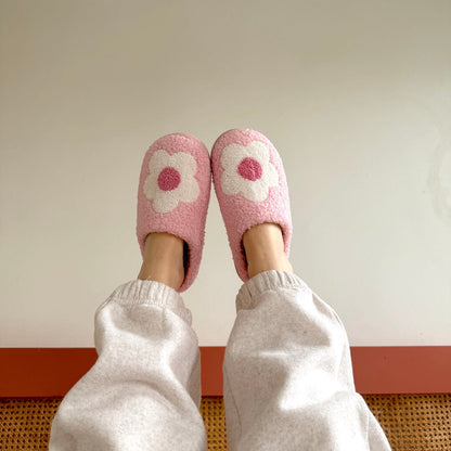 Pantofole a Fiori da Donna, Morbide Pantofole in Peluche da Casa-Modaso