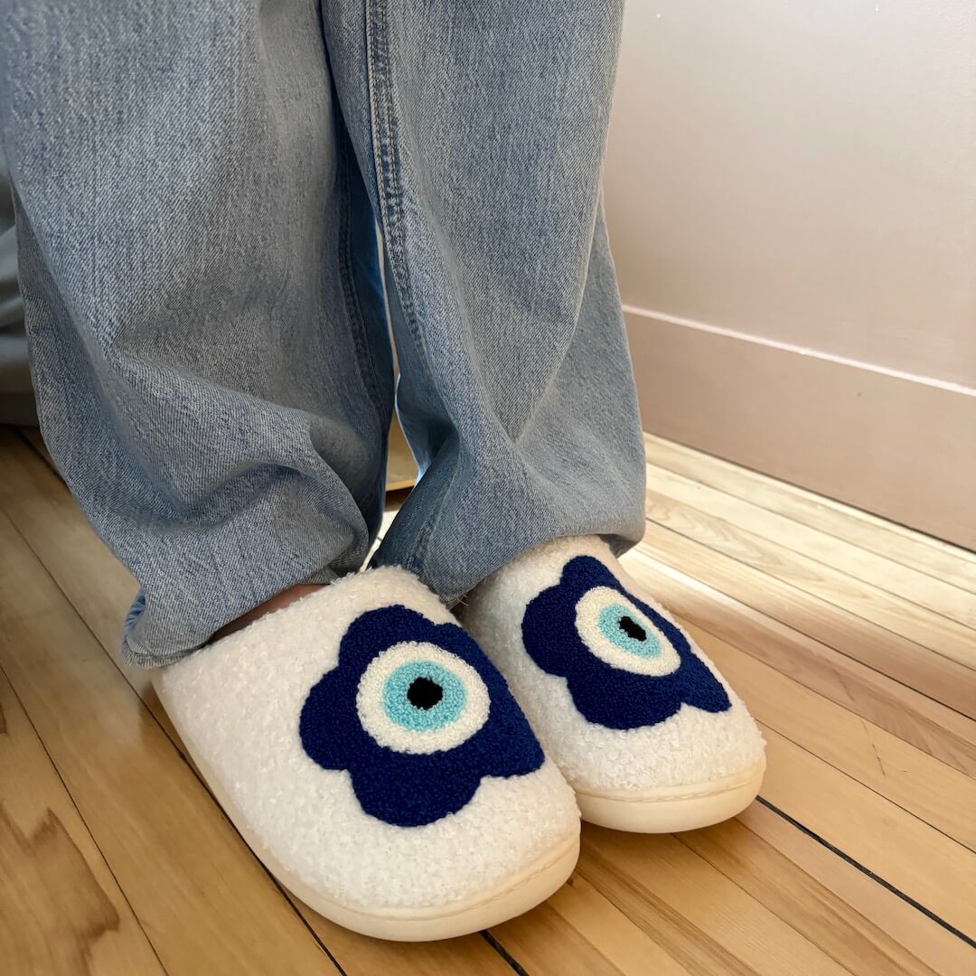 Pantofole a Fiori da Donna, Morbide Pantofole in Peluche da Casa-Modaso
