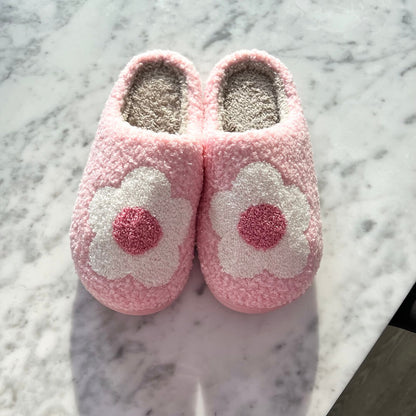 Pantofole a Fiori da Donna, Morbide Pantofole in Peluche da Casa-Modaso