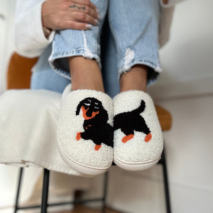 Pantofole con Bassotto, Pantofole da Casa da Donna-Modaso