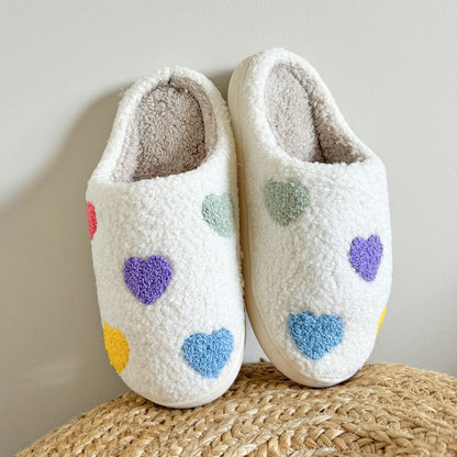 Pantofole con Cuori, Morbide Pantofole da Casa da Donna-Modaso