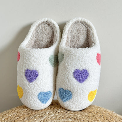 Pantofole con Cuori, Morbide Pantofole da Casa da Donna-Modaso