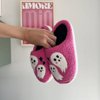 Pantofole con Fantasmini, Morbide Pantofole da Casa da Donna-Modaso