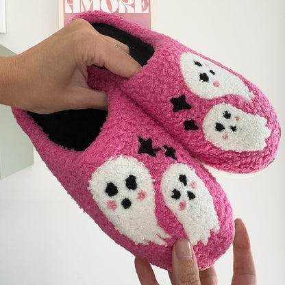 Pantofole con Fantasmini, Morbide Pantofole da Casa da Donna-Modaso