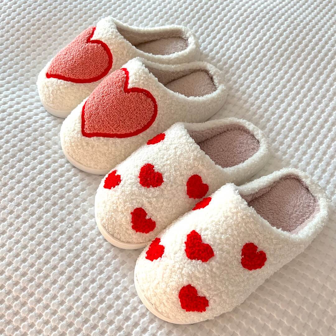 Pantofole in Peluche da Casa, Pantofole Bianche da Interno da Donna-Modaso