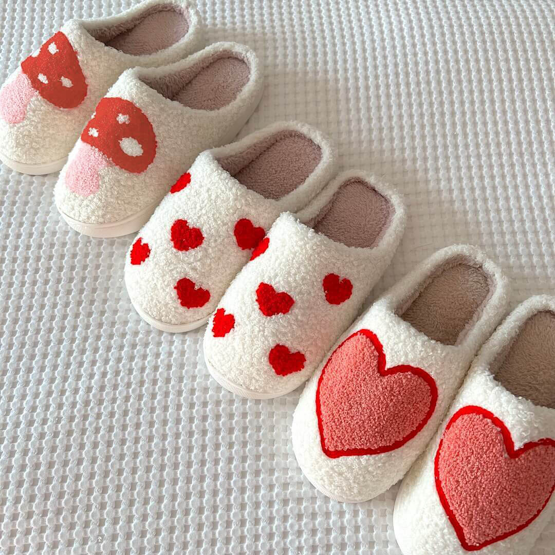 Pantofole in Peluche da Casa, Pantofole Bianche da Interno da Donna-Modaso