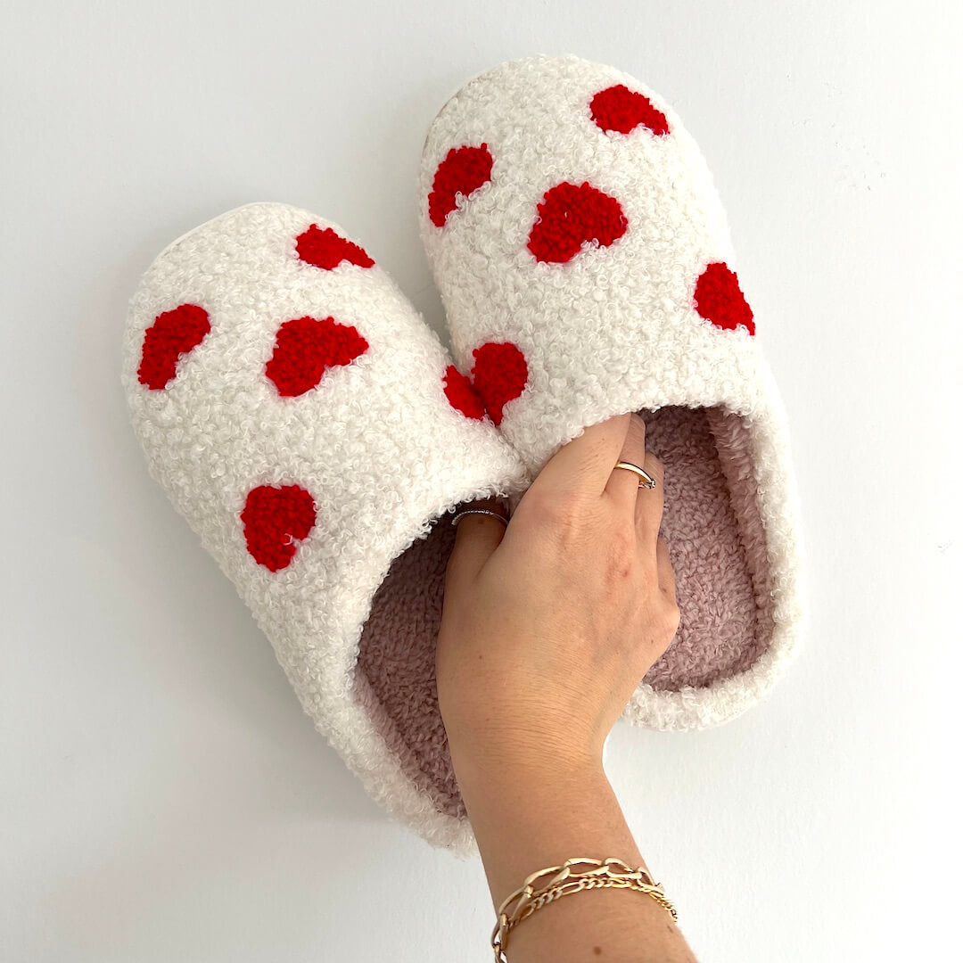 Pantofole in Peluche da Casa, Pantofole Bianche da Interno da Donna-Modaso