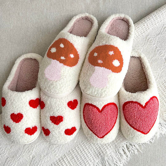 Pantofole in Peluche da Casa, Pantofole Bianche da Interno da Donna-Modaso