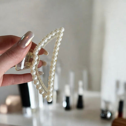 Pinza per Capelli con Perle, Accessorio Chic per Capelli-Modaso