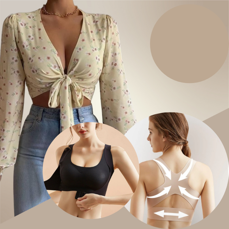 Posture Bra, Reggiseno correttivo per il mal di schiena (2-PACK)-Modaso