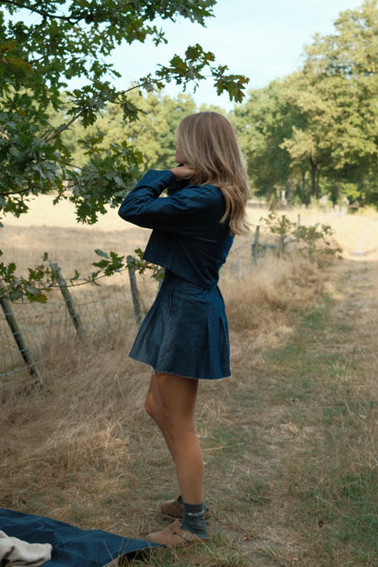 SET GONNA & GIACCA IN DENIM-Modaso