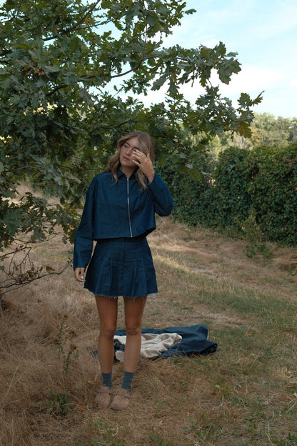 SET GONNA & GIACCA IN DENIM-Modaso