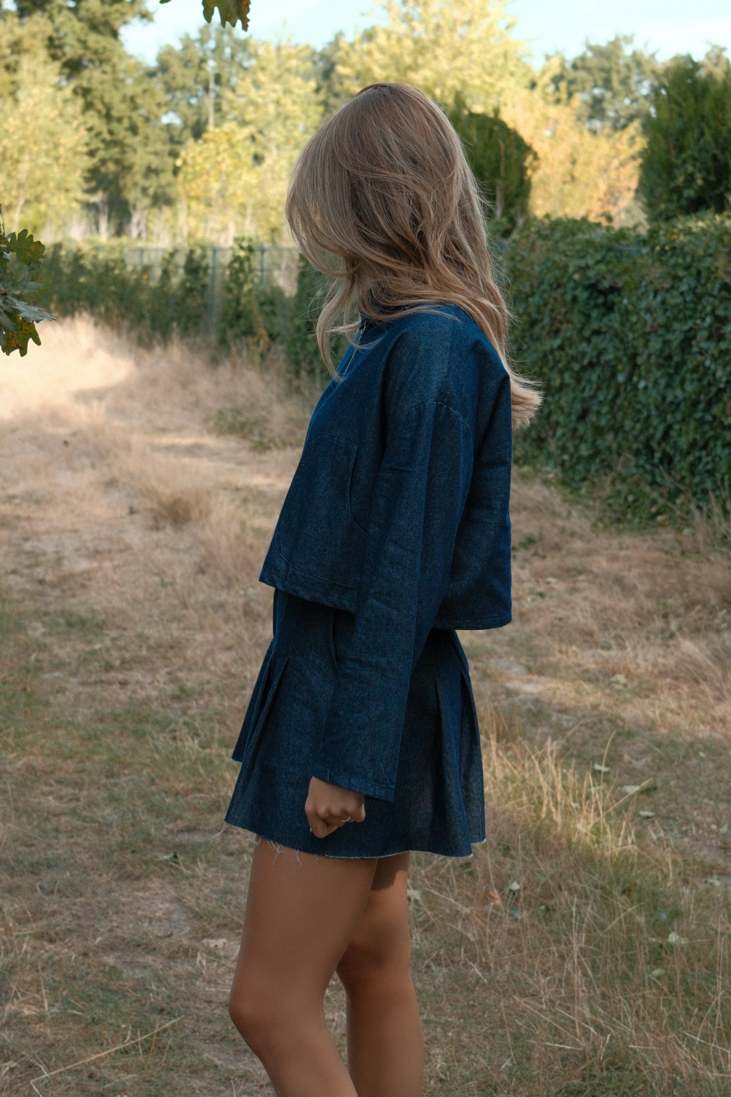 SET GONNA & GIACCA IN DENIM-Modaso