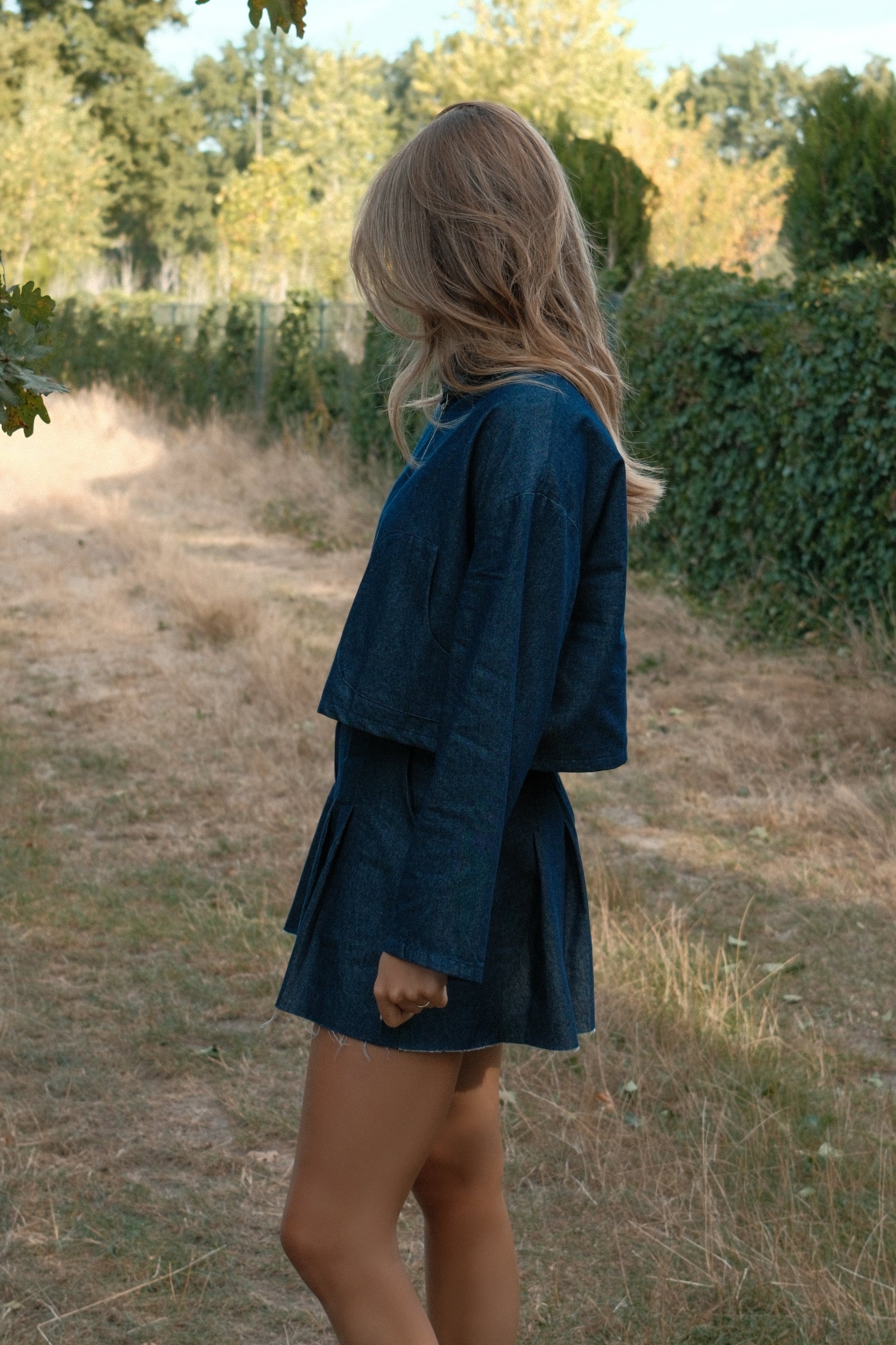 SET GONNA & GIACCA IN DENIM-Modaso