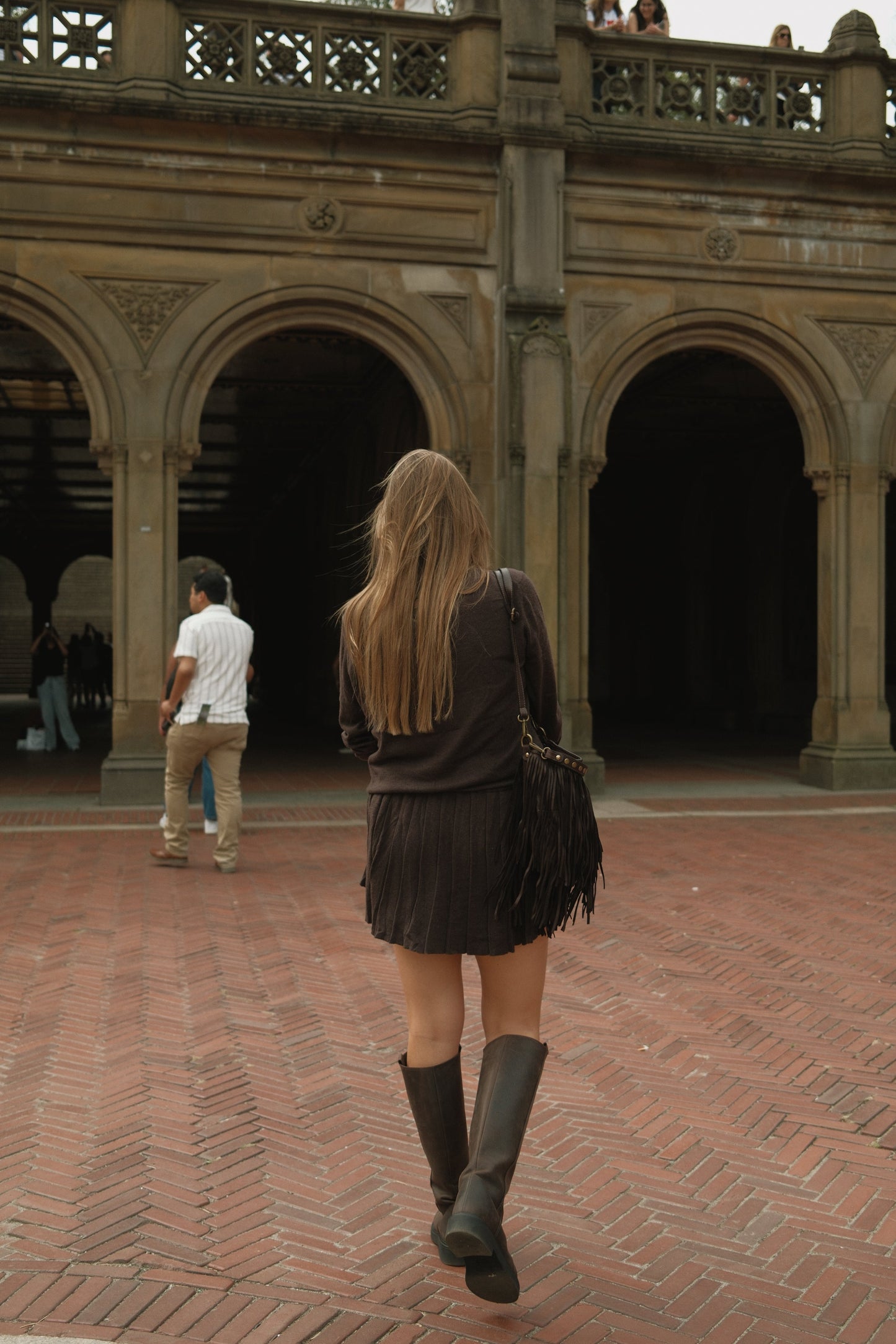 SET MAGLIA E GONNA MARRONE SCURO-Modaso