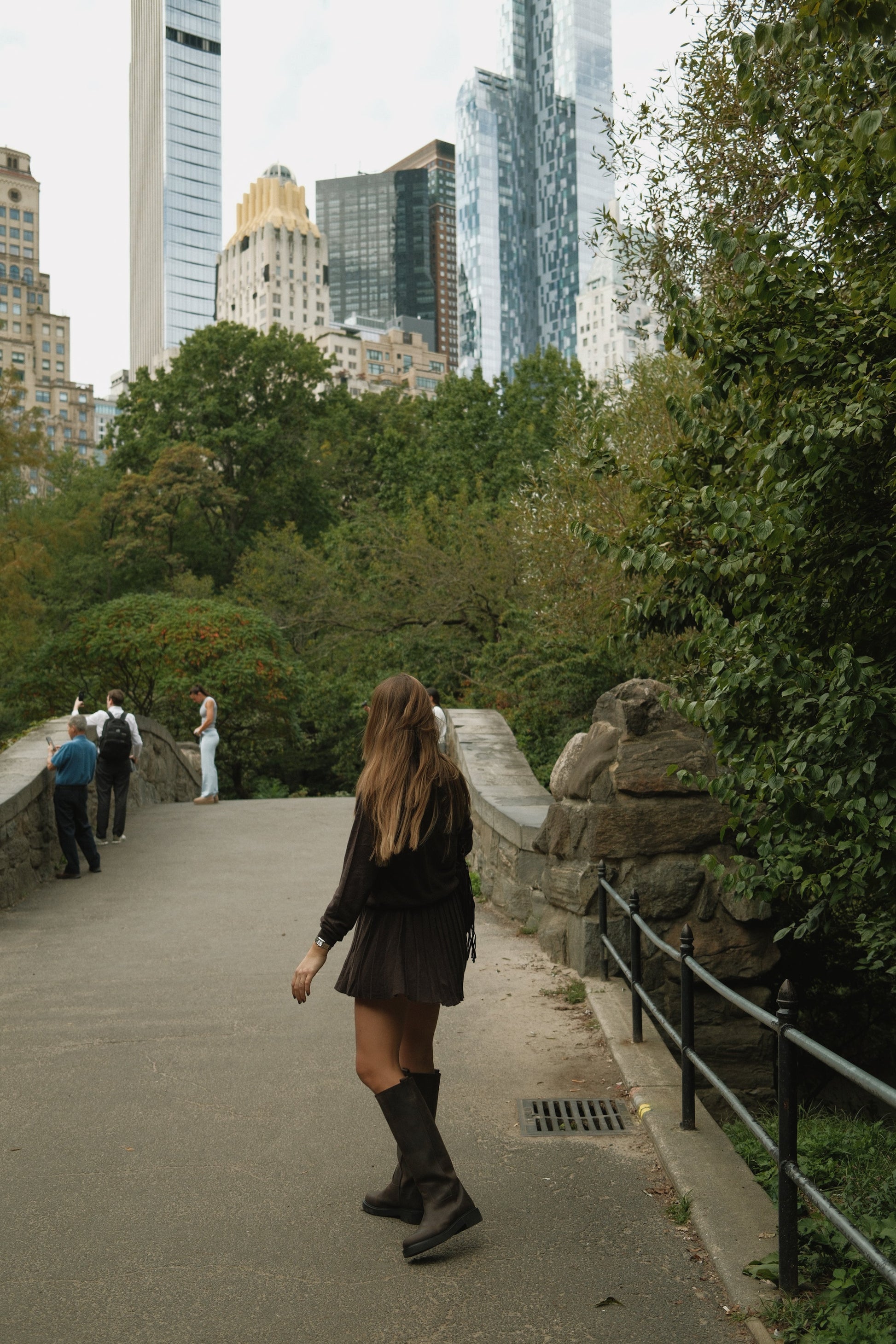 SET MAGLIA E GONNA MARRONE SCURO-Modaso