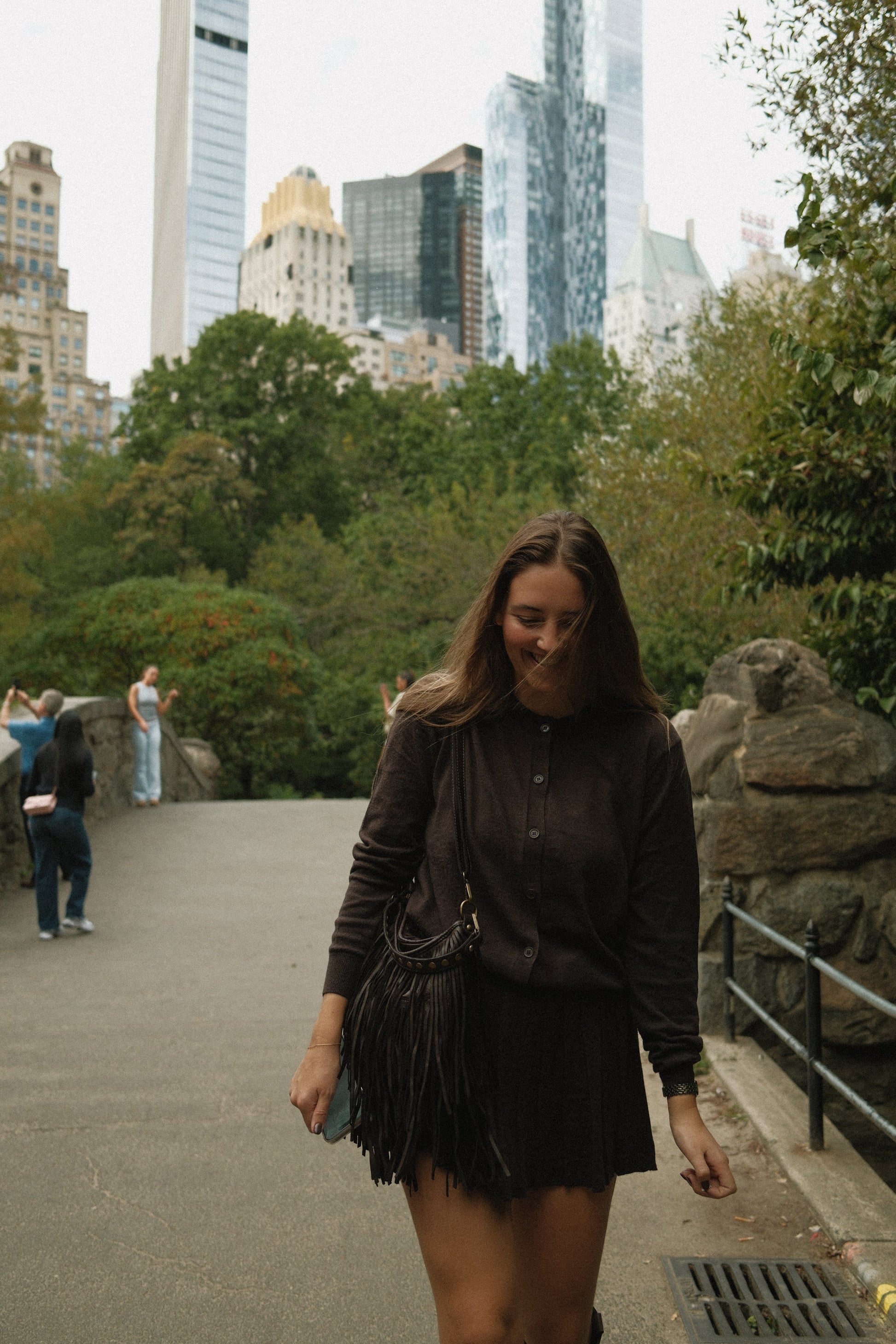 SET MAGLIA E GONNA MARRONE SCURO-Modaso