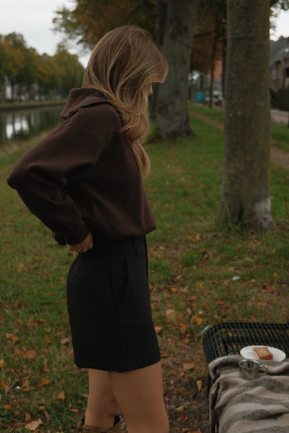 SHORT DA DONNA A VITA ALTA NERI-Modaso