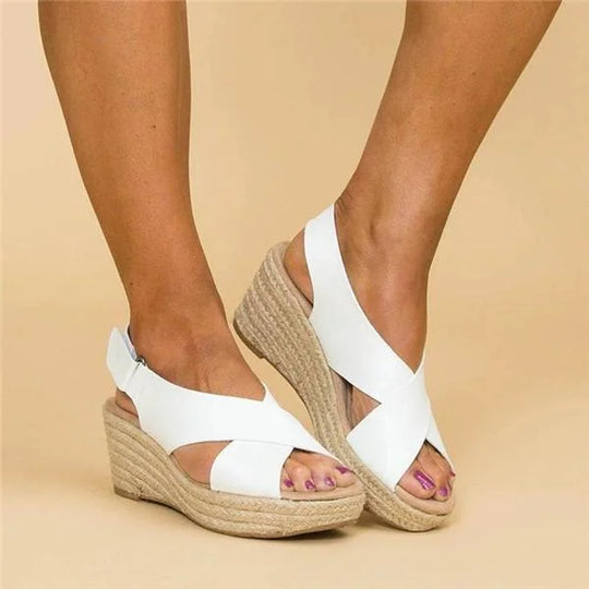 Sandali Espadrille - Ortopedici - Piattaforma - Scarpe con zeppa Espadrille - Sandali da donna-Modasso