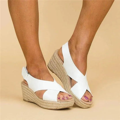 Sandali Espadrille - Ortopedici - Piattaforma - Scarpe con zeppa Espadrille - Sandali da donna-Modasso
