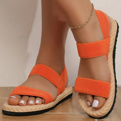 Sandali Ortopedici, Piatti, Cinghie Elastiche, Scarpe Estive, Sandali Donna-Modaso