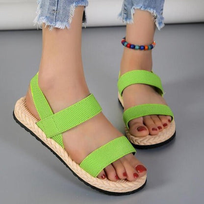 Sandali Ortopedici, Piatti, Cinghie Elastiche, Scarpe Estive, Sandali Donna-Modaso