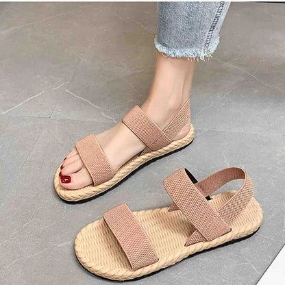 Sandali Ortopedici, Piatti, Cinghie Elastiche, Scarpe Estive, Sandali Donna-Modaso