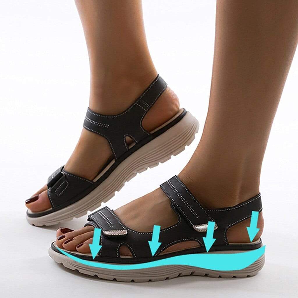Sandali con velcro | Ergonomici | Da passeggio | Sandali sportivi | Sandali ortopedici da donna-Modasso