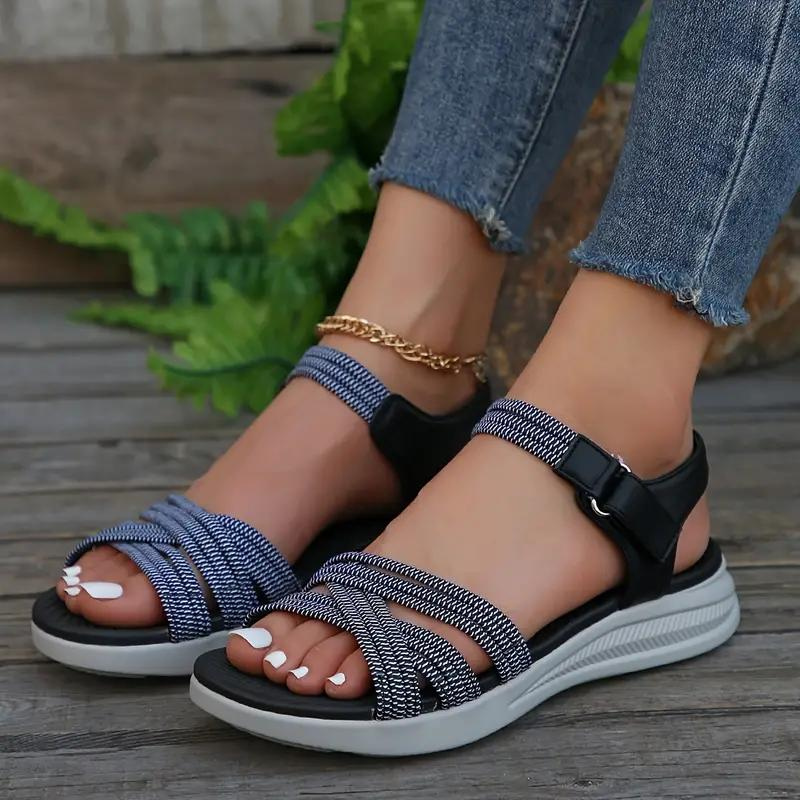 Sandali ortopedici, cinturini elastici, suola morbida, scarpe estive, sandali per l'esterno-Modaso