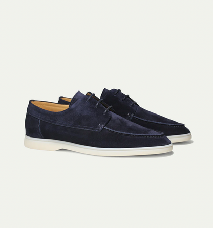 Scarpe Oxford | Stringate | Scamosciate | Scarpe eleganti | Scarpe da uomo-Blu Navy-36-Modasso