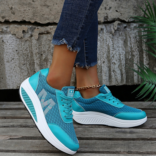 Scarpe Sportive con Suola Ortopedica a U-Blu azzurro-36-Modaso