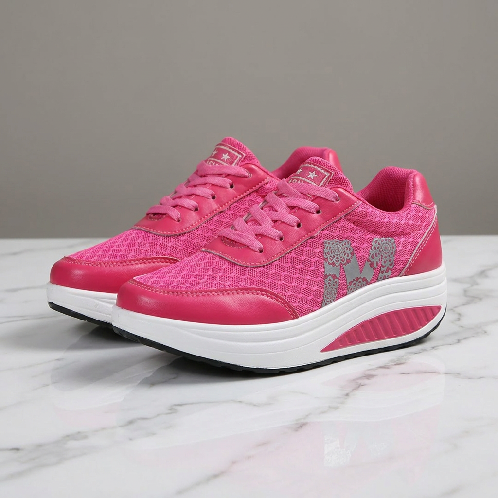 Scarpe Sportive con Suola Ortopedica a U-Rosa-36-Modaso