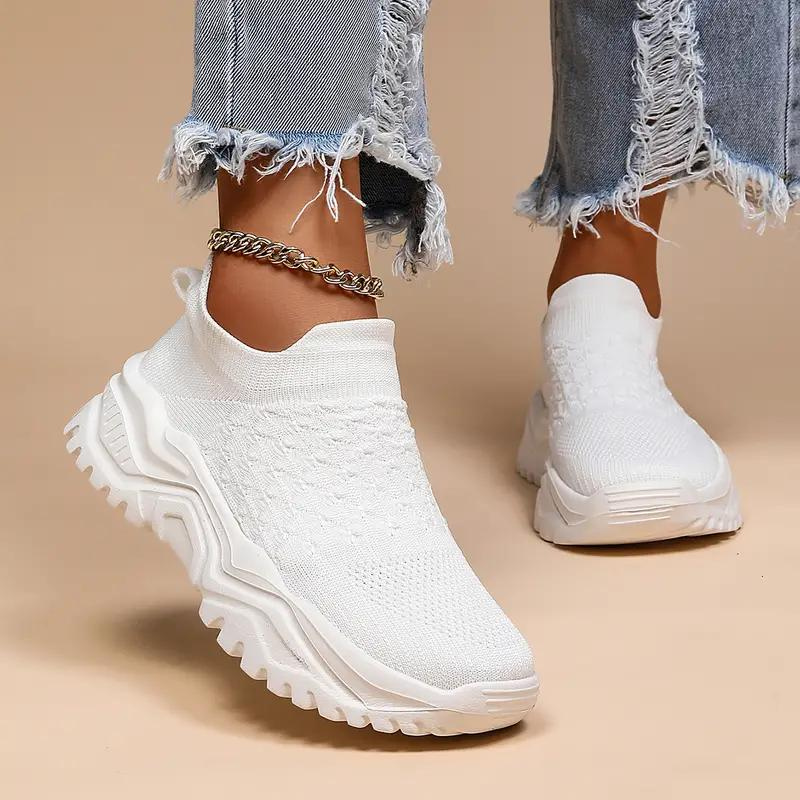 Scarpe da Walking, Slip On, Traspiranti, Scarpe Ortopediche, Sneaker da Donna-Modaso