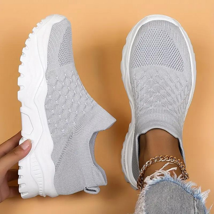 Scarpe da Walking, Slip On, Traspiranti, Scarpe Ortopediche, Sneaker da Donna-Modaso
