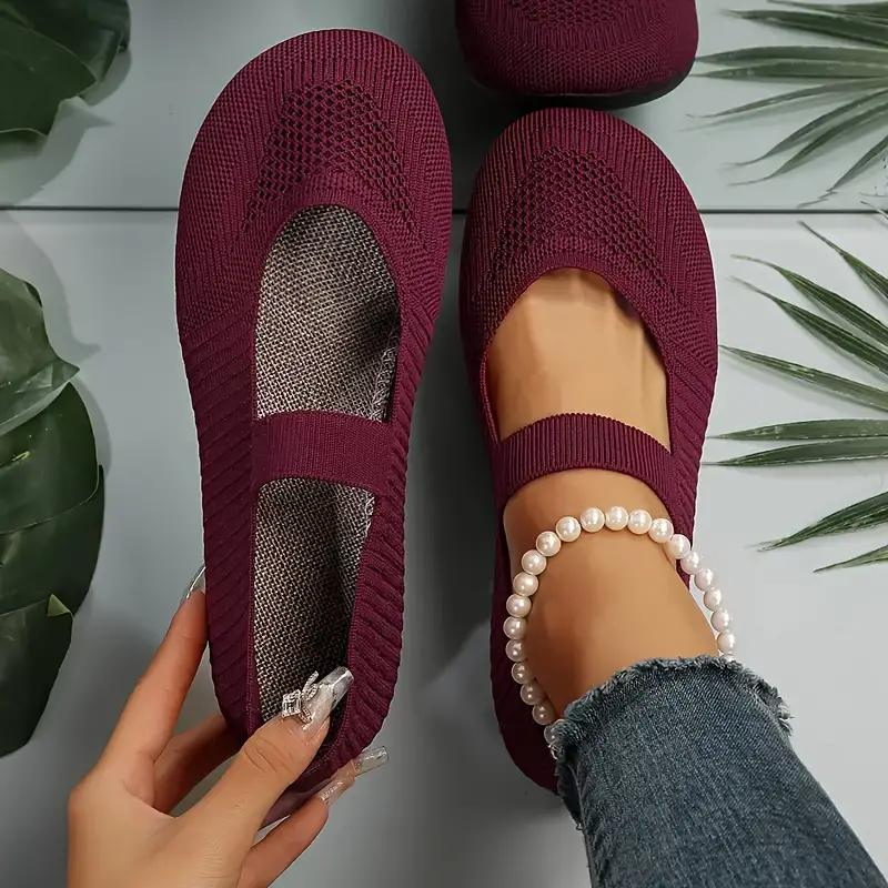 Scarpe di tela, Leggere, Slip On, Flats, Scarpe per l'estate-Modaso