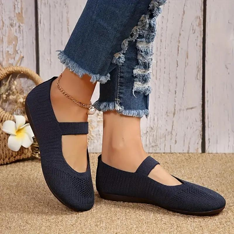 Scarpe di tela, Leggere, Slip On, Flats, Scarpe per l'estate-Modaso