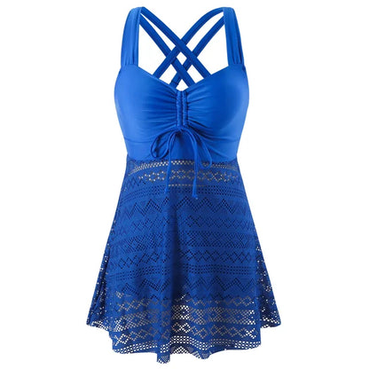 Set Tankini | Due pezzi | Top Tankini | Tankini con pantaloncini | Costumi da bagno da donna-Modaso