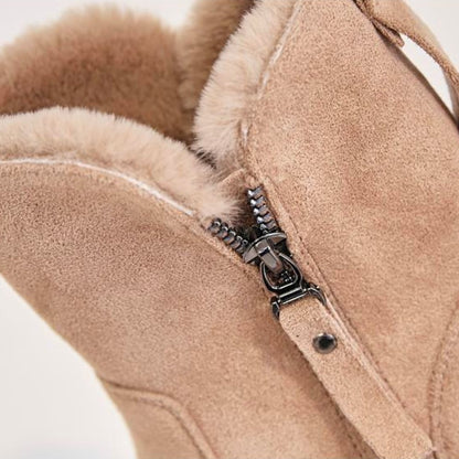 Stivali - Stivali da donna caldi e morbidi con zip-Modasso